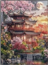 5D Pink Japanese Blossom Minka