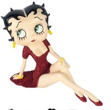 Betty Boop Demure Red Glitter