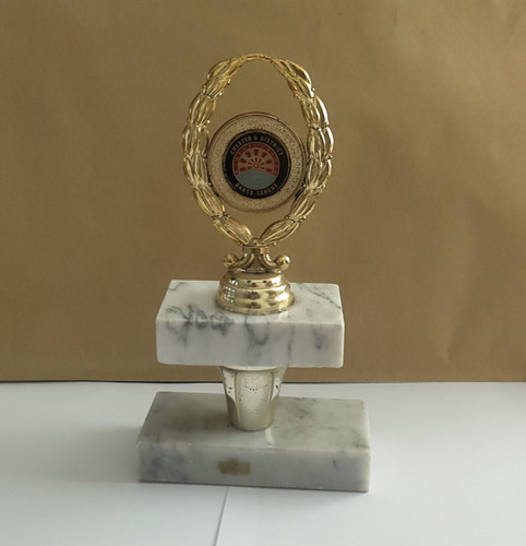 Darts trophy gold - trophy, metal