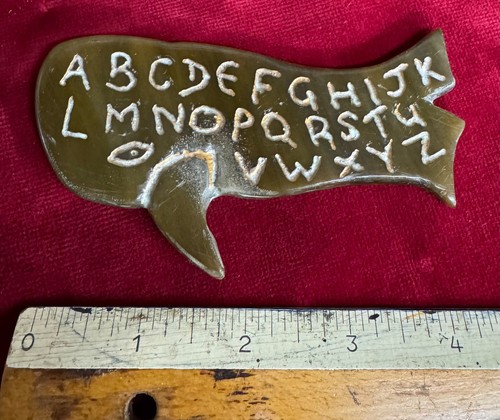 C19th whale shaped childs abc - childs,