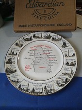 The Warwickshire Coalfields Edwardian Fine Bone China Plate. Miners. Boxed 17