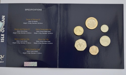 2017 isle man coin - 6, pack