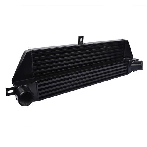 Black aluminum front mount - aluminum,