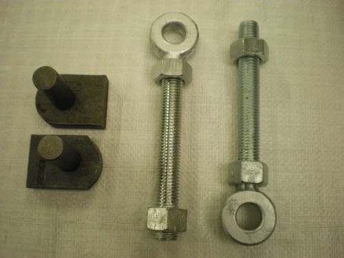 Pair weld gate hinge pins - pair,