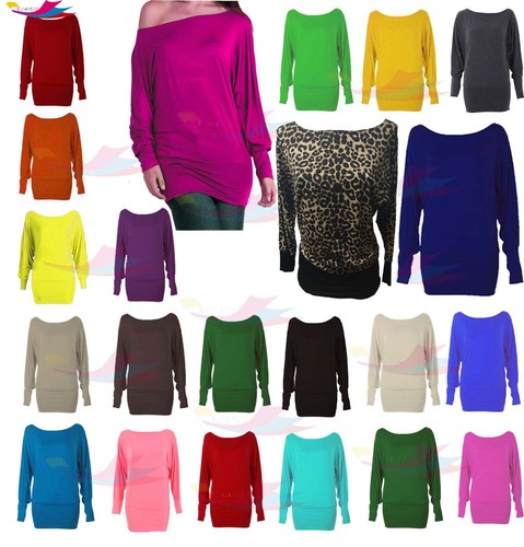 Womens batwing long sleeve - sleeve, off