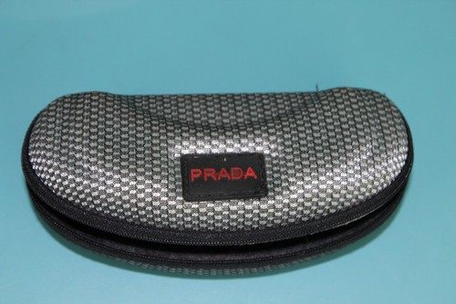 Prada logo vtg zippered silver - prada,