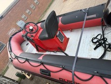 4.3M Quicksilver Sib (Inflatable Rib) Aluminium Floor with Jockey Seat Console