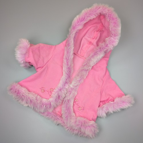 Bear factory pink hooded coat - hooded,