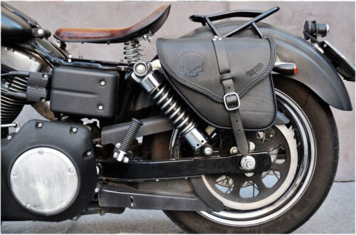 Leather saddle bags left - leather,