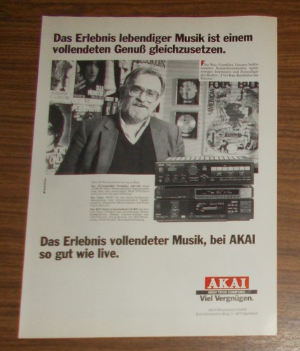 Rare advertising vintage akai - rare,