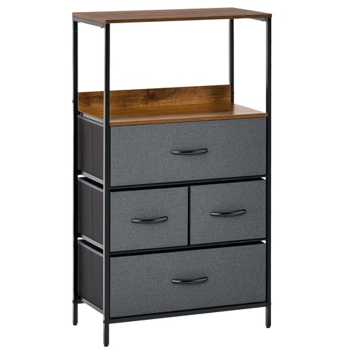 Homcom drawer storage chest - homcom,