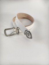 Stussy Style Logo Belt Cream