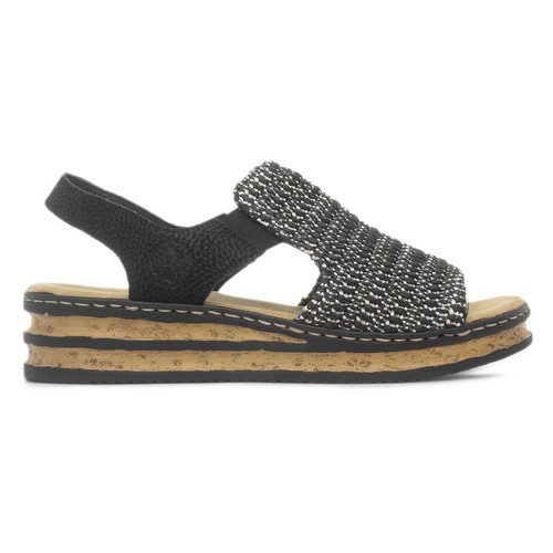 Rieker womens sandals black - womens,