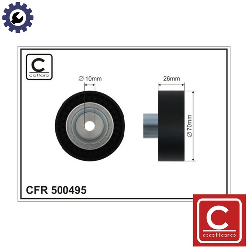Deflectionguide pulley vribbed - deflectionguide,