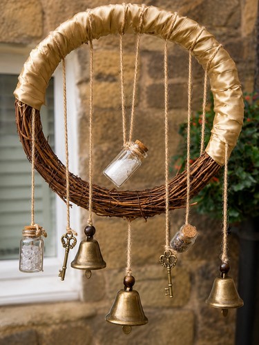 Handmade hanging witch bells - handmade,