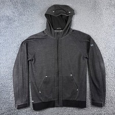 Weekend Offender Hoodie Mens Medium Grey Casuals Terraces Full Zip Jumper Jumper