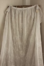 Curtain White tambour lace