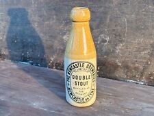58636 Old Vintage Antique Printed Ginger Beer Stout Bottle Newcastle Breweries