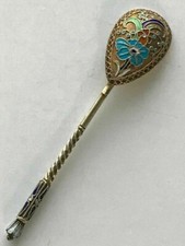 Pictorial rare spoon cloisonne - rare,