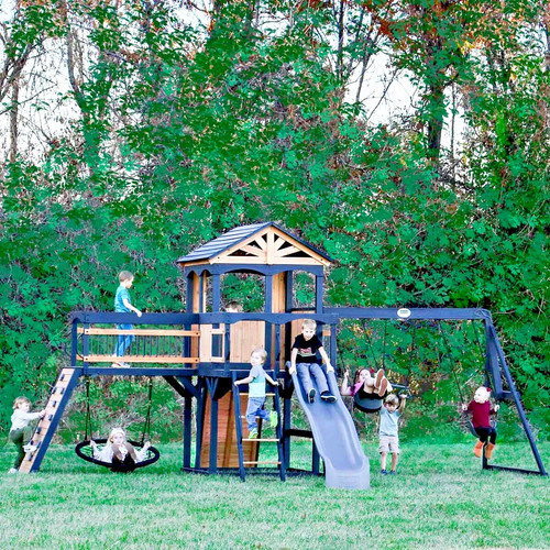 Wooden garden play - wooden, centre