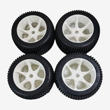 Rc Hobao 1/8 Truggy Wheelset 17mm Hex,Preglued,Unused Condition.