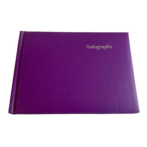 Purple autograph book - purple,