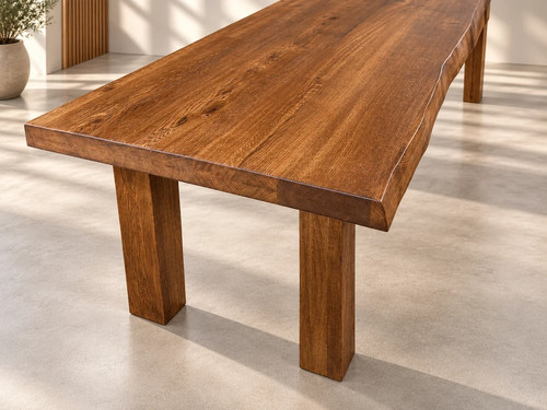 Solid oak dining table - oak,