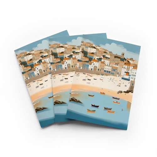 Ives bay boats greeting - st,