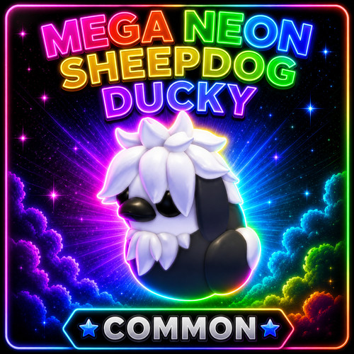Mega neon sheepdog ducky - mega,