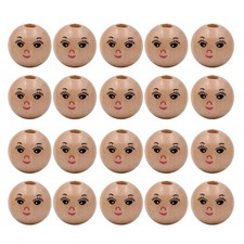 Set of 20pcs Wooden Doll Head