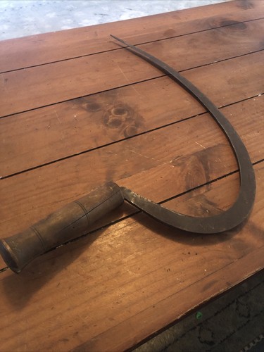Antique hand sickle scythe - antique,