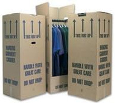 5 Tall Wardrobe Boxes Removal Garment Carriers Strong Double Wall Cardboard