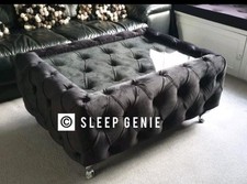 LUXURY CHESTERFIELD GLASS TOP
