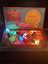 Vintage Noma C-7 Christmas Lights In 1936 No.110 Box - Bakelite Sockets & Plugs