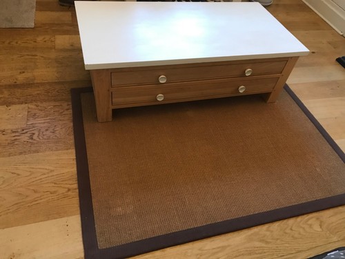 Drawer oak coffee table - coffee,