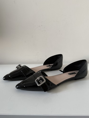 Primark black patent buckle - primark,