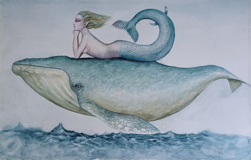 Signed original watercolour - signed,