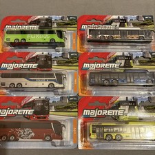 Six Majorette City Buses -