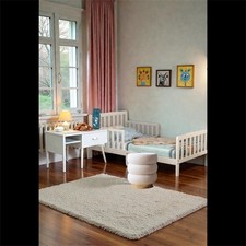 Wooden Toddler Bed White Brand