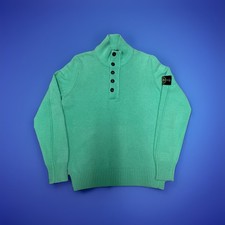 Stone Island AW2015 Pastel Green Wool Jumper Large