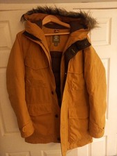 Timberland RRP £340 Parka yellow  JACKET Down Waterproof M WINTER HIKING COAT