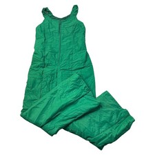 Vintage Linea Sport Ski Salopettes 90s Retro Green Mens XS