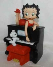 Betty Boop musical figurine - Piano & Puppy Dog - Plays "Oh you beautiful Doll"