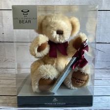 House of Fraser Millenium Bear Jointed Collectable Blond Bear 38cm Year 2000