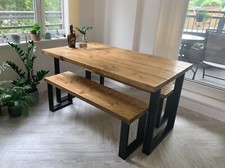 Rustic DINING TABLE & BENCH