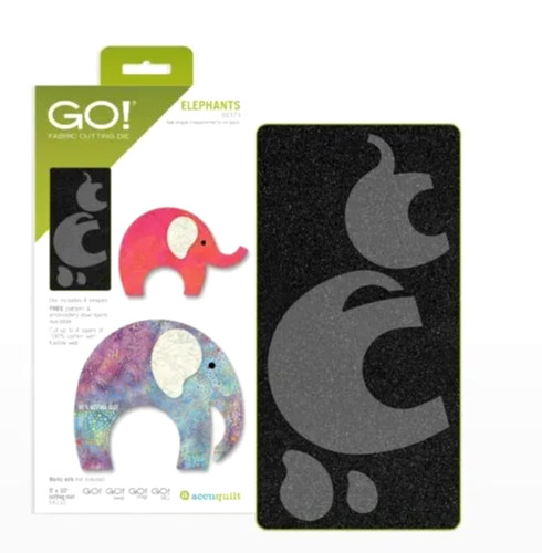 Accuquilt elephants die - accuquilt,