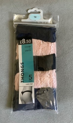 George pair lace top - 5, thongs