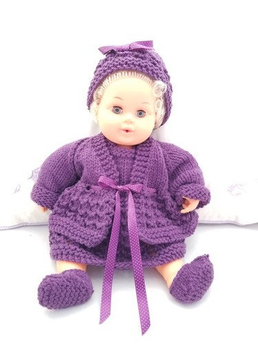 Hand knitted layette - hand, in