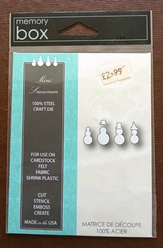 Memory box mini snowmen 100 - mini,