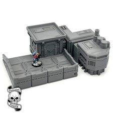 Grimdark Furnace Relay Control Station Building 28mm Wargaming Terrain Scenery